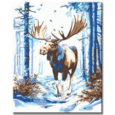 Painting by Numbers Deer in The forest